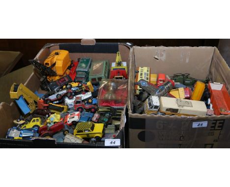 A good collection of Diecast model cars, vans, lorries and buses to include Corgi and Dinky examples.