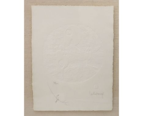 Lebadang Hoi, Vietnam (1922-2015) Abstract Lithograph on Paper Signed and Numbered 148/300 in Pencil. Label with artist name 