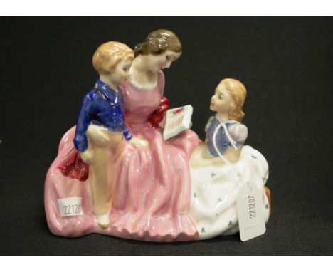 Royal Doulton "the bedtime story" figurine HN2059, designed by L.Harradine, issued 1950 to present, width 14.5cm approx