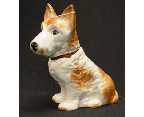 Sylvac ceramic seated terrier figure marked to base, (height 20cm approx).
