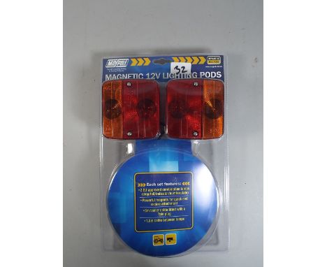 A Set of Magnetic 12 V Lighting Pods for Trailers. +vat