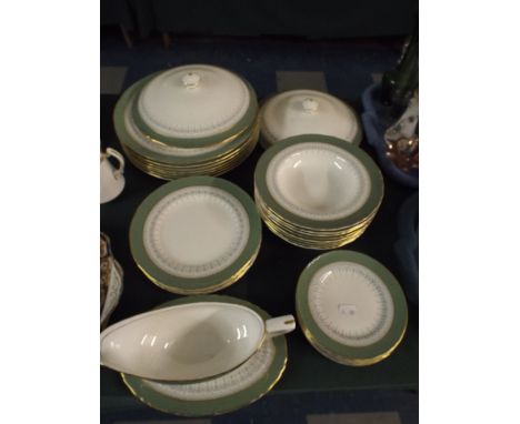 A Collection of Royal Worcester Regency Dinner Wares.  