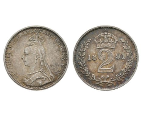 Dated 1891 AD. Jubilee head. Obv: profile bust with VICTORIA D G BRITANNIAR REGINA F D legend. Rev: crown over 2 dividing dat