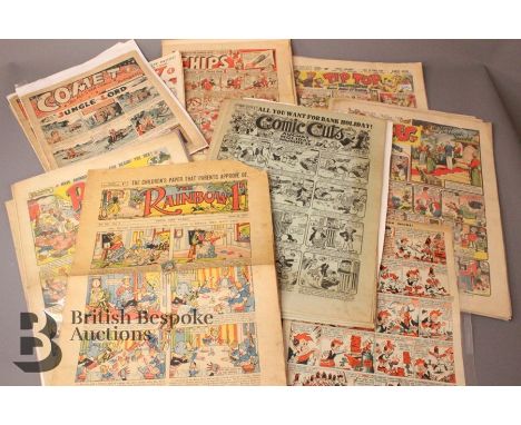 Ten Comic Cuts run nr's 2412-2422 August 8th 1936 - October 17th 1936, very good condition. Twenty six Chips comic run nr's 2