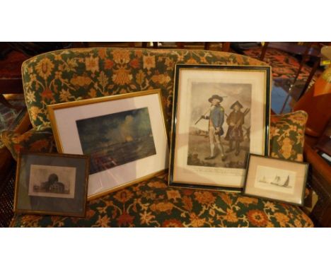 Daivd Parry, 'Stylbe Leaving Poole', lithograph, trial proof, signed and titled in pencil to lower margin, together with a 19