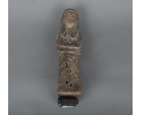 Uschebti (Stick Shabti). Wohl Ägypten Neues Reich ca. 1100 v. Chr. Holz, geschnitzt, H=23 cm. Provenienz: Seit den 1970er Jah