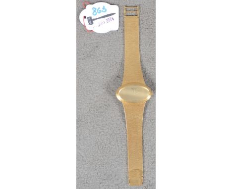 Damenarmbanduhr, Marke „Chopard“. 18 kt Gold. (Funktion ungeprüft)