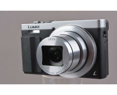 A Panasonic Lumix DMC-TZ70 Compact Digital Camera, powers up shutter working, appears to function as should, body G-VG, eleme