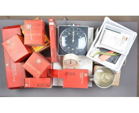 Darkroom Equipment, including a Paterson 12x10" auto print washer, 8x10 colour print processor, model II developing tanks, co
