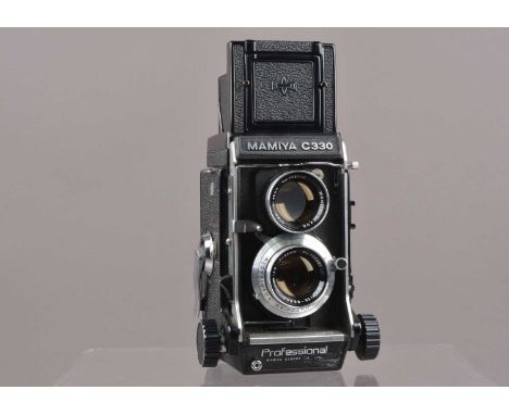 A Mamiya C330 Professional TLR Camera, serial no D42775, body G, some light wear, bellows G-VG, with Mamiya-Sekor 80mm f/2.8 