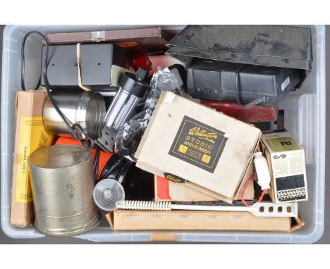 Darkroom Equipment, including a Lomo 8 and 16mm cine film developing tank, in maker's box, Johnson Battery Printer, Agfa Rond