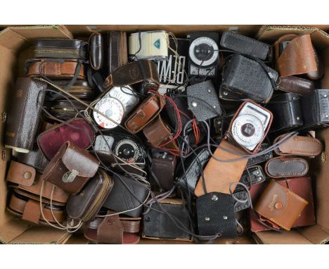 A Tray of Light Meters, manufactures including Weston, Sekonic, Leningrad, Hanimex and other examples