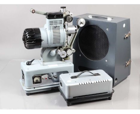 A Cinetechnic 16mm Scilent and Sound Projector, type D 16, untested, marked with military broad arrow, code number 14C/5429, 