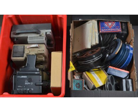 Cine Equipment, including a Pathe 9.5mm Motocamera, motor runs, F, A Dekko 9.5mm cine camera body, motor runs, G, a tray of 9