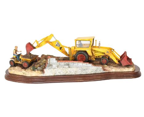 Border Fine Arts 'Building Britain', model No. B0737 by Ray Ayres, limited edition 434/950, on wood base, with photocopy cert