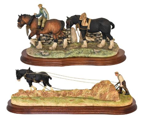 Border Fine Arts 'A Clean Sweap', Commissioned by The Posthorn, Castle Douglas, model No. B0591A by Ray Ayres, limited editio