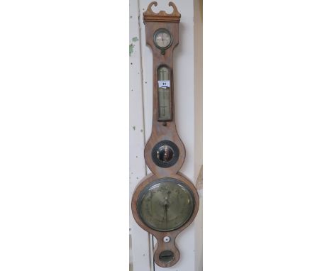 A 19th Century barometer, engraved J Watson Condition Report: Available upon request