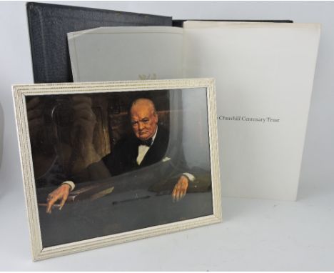 A limited edition group of twenty-four Churchill Centenary Medals, silver gilt in a presentation album with associated paperw