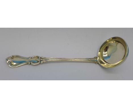 A Victorian silver ladle by George Adams, 50g