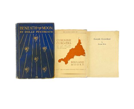 Three works on Cornwall Dolly Pentreath Beneath The Moon, a story of Cornwall and India, 1899 second edition, Jas J. Guthrie 