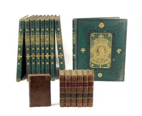 Sir John Gilbert, George Cruikshank and R. Dudley (illustrators) 'SHAKSPEARE, the Library' Nine volumes, original cloth with 
