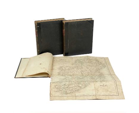 LEWIS, Samuel 'A Topographical Dictionary of Ireland,' First edition, two volumes of text and volume of bound maps, contempor