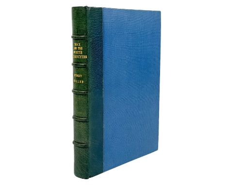 MAX AND THE WHITE PHAGOCYTES By Henry Miller (1938) Obelisk Press. First edition. Teg. Bound in leather spine. A fine copy (1
