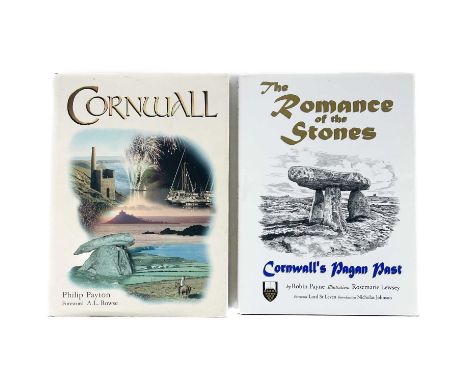 Two works on Cornwall THE ROMANCE OF THE STONES. CORNWALL’S PAGAN PAST By Robin Payne &amp; Rosemarie Lewsey (1999) Together 