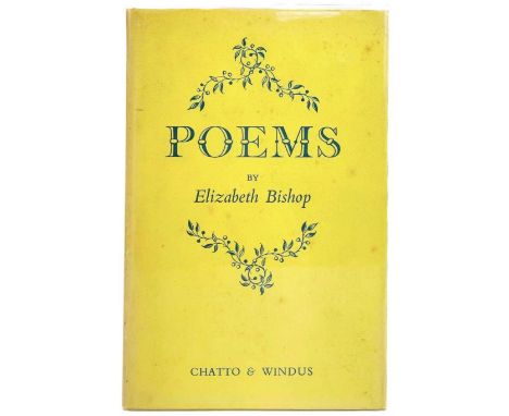 BISHOP, Elizabeth Scare first UK collection of poems  'Poems', cloth, unclipped dustjacket, no U.S. equivalent edition, Chatt