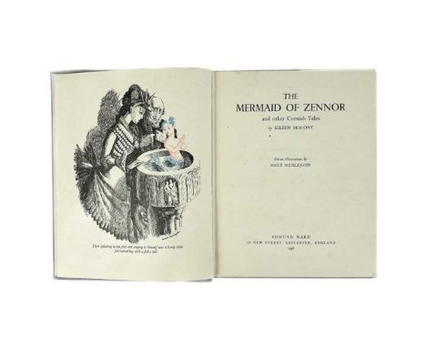 MOLONY, Eileen. 'The Mermaid of Zennor,' Scarce first edition, original cloth, lacks dj, eleven illustrations by Maise Meikle