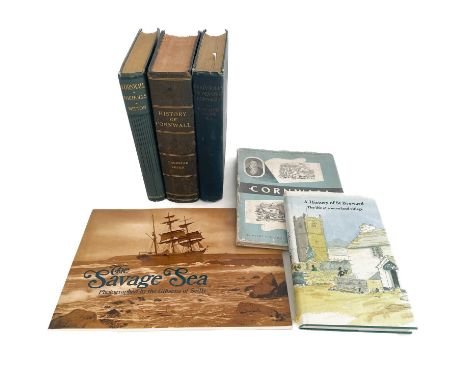 Six works on Cornwall. Thurstan C. Peter. 'A Compendium of the History and Geography of Cornwall,' fourth edition, original d