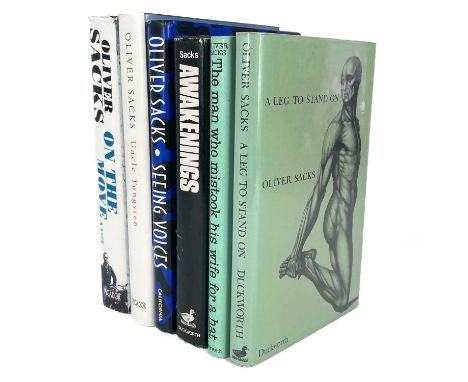 Oliver Sacks. Six works. OLIVER SACKS: AWAKENINGS By Oliver Sacks (1973) First edition and A LEG TO STAND ON (1984) First edi