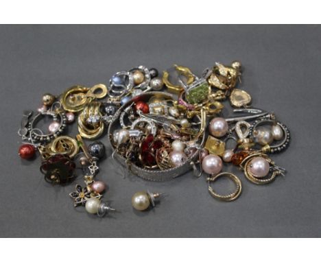 Earrings, silver bangle, silver rings, etc