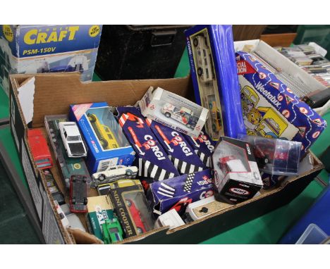 Box of diecast vehicles, to include Corgi, Weetabix, etc 