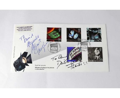 THE MAN FROM U.N.C.L.E.; a first day cover bearing the signatures of Robert Vaughn and David McCallum.Condition Report: We ha