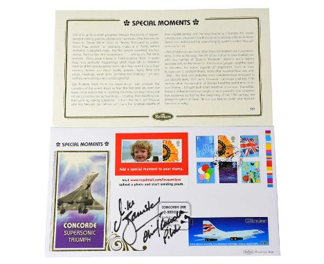CONCORDE; a first day cover bearing the signature of Mike Bannister Chief Concorde Pilot.Condition Report: We have not authen