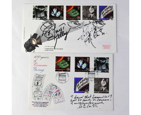 STAR TREK; two first day covers, one with dedication 'I found that Leonard and I had so much in common, I miss him so much, W
