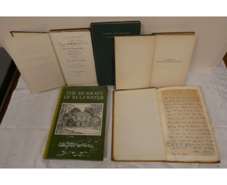 MURRAY LADY, of Stanhope.&nbsp;&nbsp;Memoirs of the Lives &amp; Characters of ... George Baillie of Jerviswood &amp; of Lady 