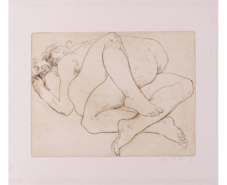 Roos, Eddy (1949) "Nudes", all signed in pencil, etching/paper, i.a.18 x 23 cm and 24 x 30 cm, tot. 6x (P) (provenance; colle