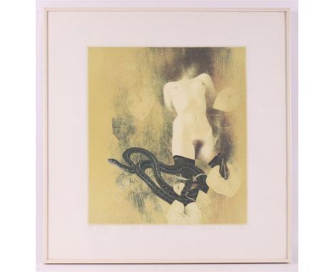 Muller, Wout (Hilversum 1946 - Ireland 2000) "Snake", signed in full in pencil right and 1982, color lithograph/paper H.C, h 