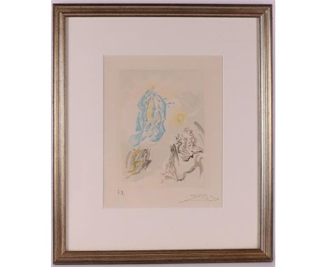 Dali, Salvador (Spain 1904 - 1989) "XX", signed in pencil bottom right, color lithograph/paper epreuve d'artiste, h 31 x w 23