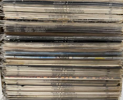 CBS RECORDS - LP COLLECTION. Around 160  LPs (2 boxes) on CBS. With releases from the likes of Aretha Franklin, Miles Davis, 