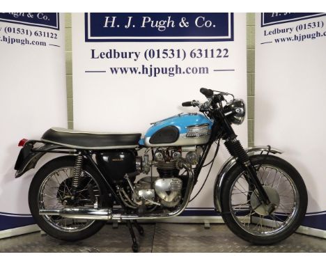 Triumph Tiger 100 motorcycle. 1961. 500cc. Frame No. 25771 Engine No. 61578Engine turns over with compression. Comes with var