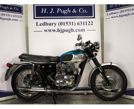 Triumph T100R Daytona motorcycle. 1968. 500cc. Frame No. T100RH59736Engine No. T100RH59736Runs and rides, has under gone a fu