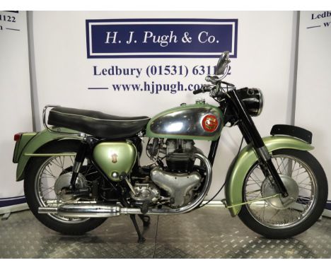 BSA A7SS motorcycle. 1960. 500ccFrame No. CA711366Engine No. CA7SS8029 (V5 states 558029)Engine turns over with compression. 