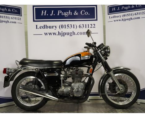 Triumph Trident T150V motorcycle. 1974.Frame No. HJ43818Engine No. HJ43818Believed to have been converted to a 850cc engine.F