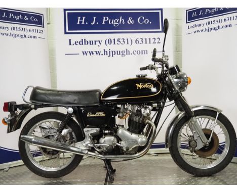 Norton 850 Commando motorcycle. 1973. 828ccFrame No. 305293Engine No. 305293Property of a deceased estate. Engine turns over 