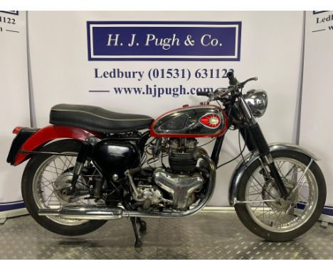BSA A10 Road Rocket motorcycle. 1961. 650cc Frame No. GA7.20429 Engine No. DA10 R8544 Engine turns over with compression. MOT
