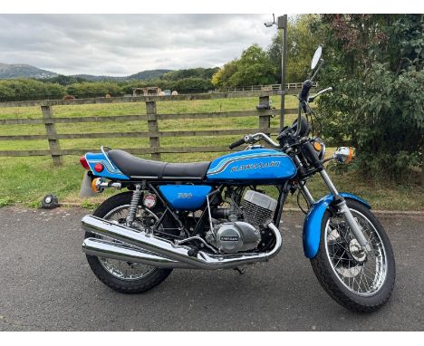 Kawasaki H2 motorcycle. 1971. 750cc Frame No- H2F02358Engine No- H2E02404This bike is in original condition with exception of
