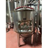 10 BBL Stainless Steel Fermentation Tank - Cone Bottom, Glycol Jacketed, Mandoor, Z | Rig Fee $500